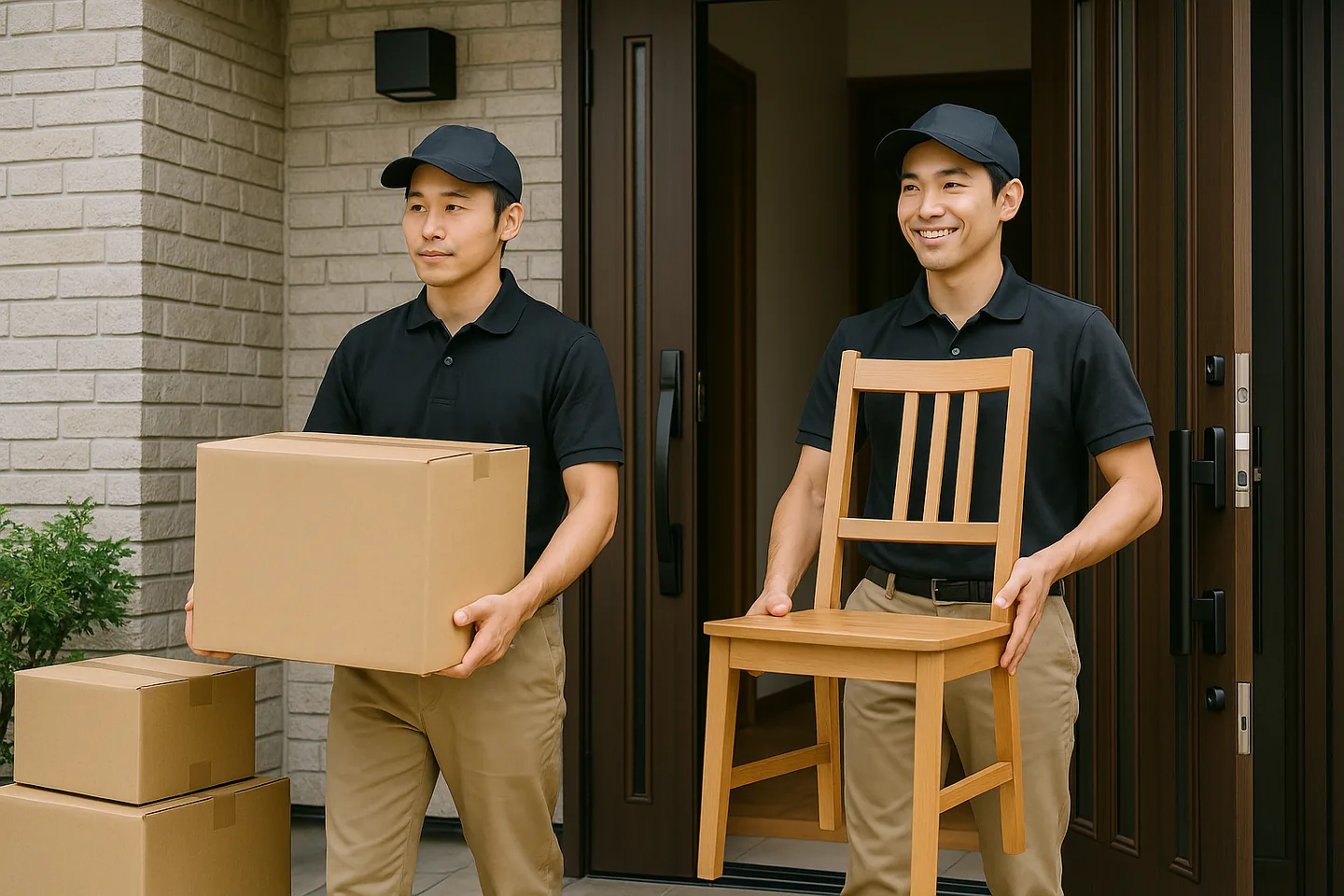 不用品回収の相談の様子
